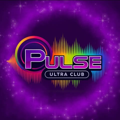 Pulse Ultra Club neon rainbow logo